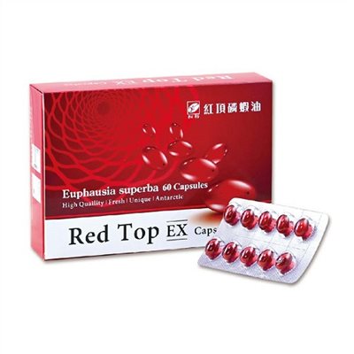 紅頂磷蝦油  軟膠囊(食品) /  Red Top EX 